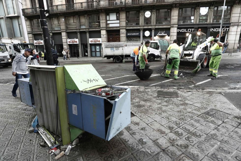Disturbios en Barcelona por la sentencia del procés