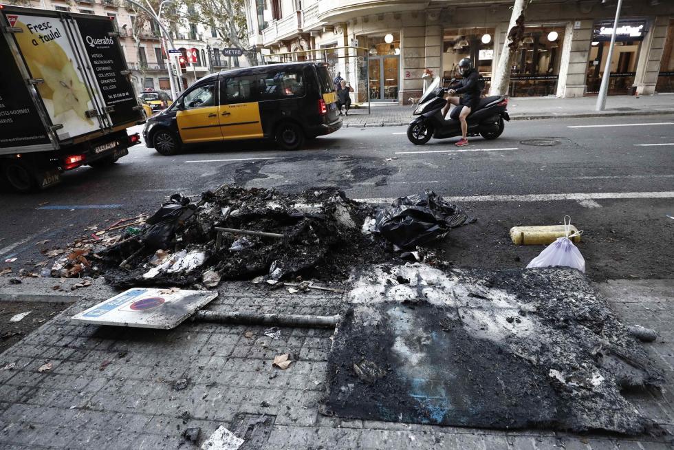 Disturbios en Barcelona por la sentencia del procés