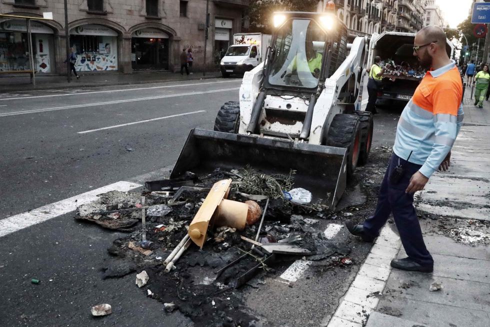 Disturbios en Barcelona por la sentencia del procés