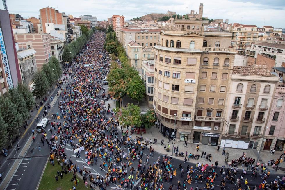 Disturbios en Barcelona por la sentencia del procés