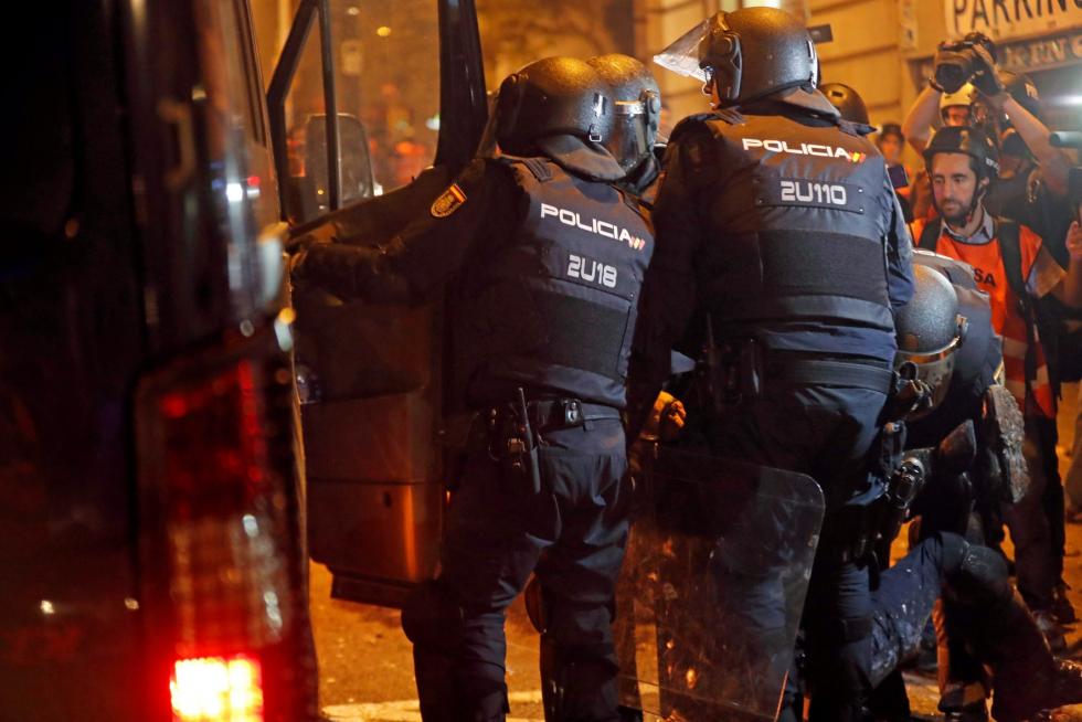 Disturbios en Barcelona por la sentencia del procés