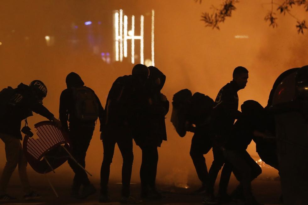 Disturbios en Barcelona por la sentencia del procés