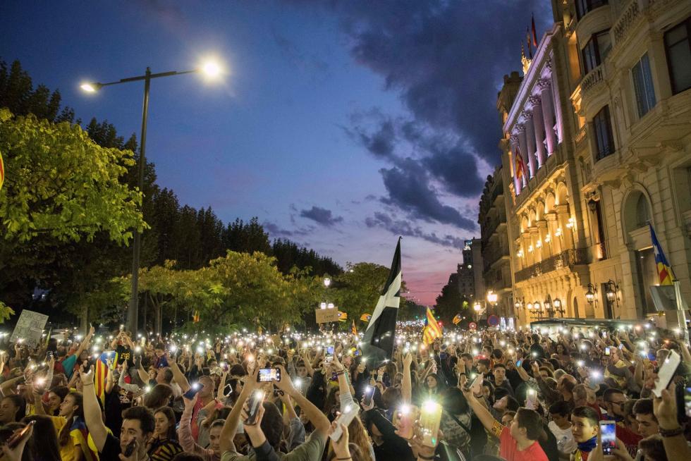 Disturbios en Barcelona por la sentencia del procés