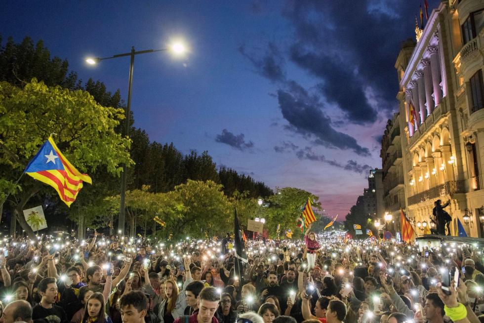 Disturbios en Barcelona por la sentencia del procés