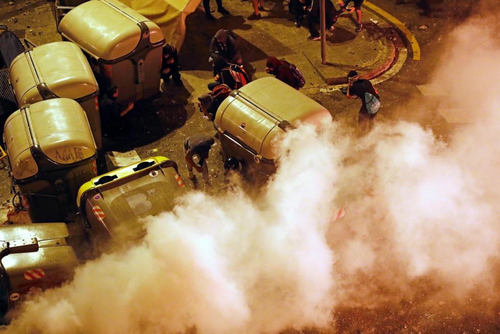 Disturbios en Barcelona por la sentencia del procés