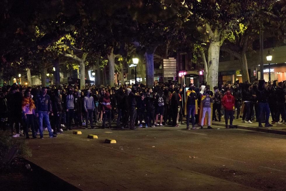 Disturbios en Barcelona por la sentencia del procés