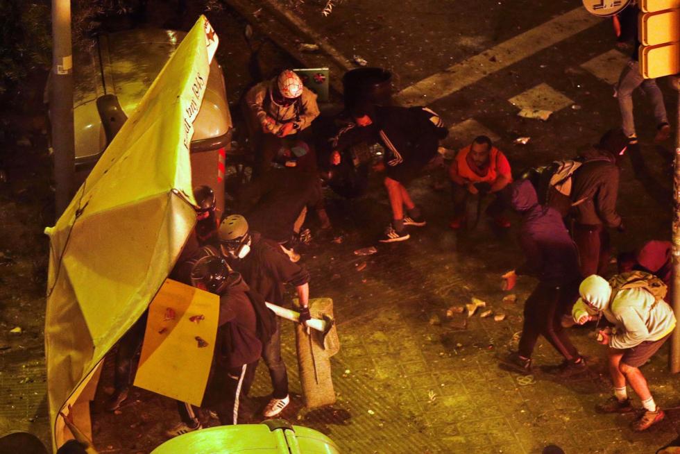 Disturbios en Barcelona por la sentencia del procés