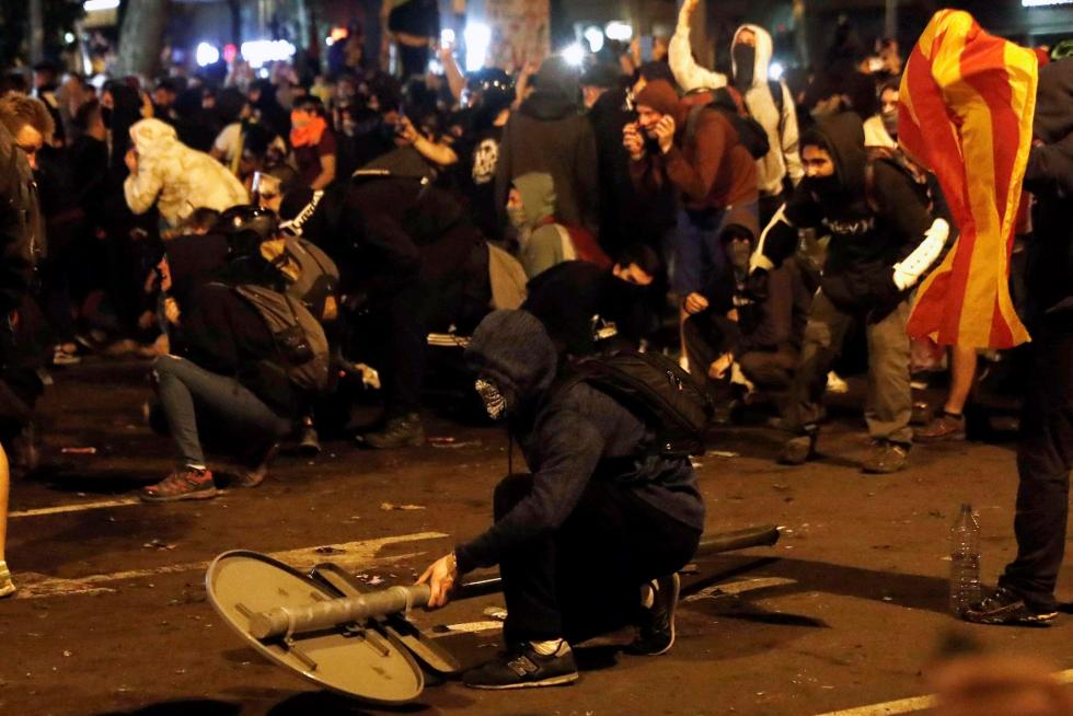 Disturbios en Barcelona por la sentencia del procés