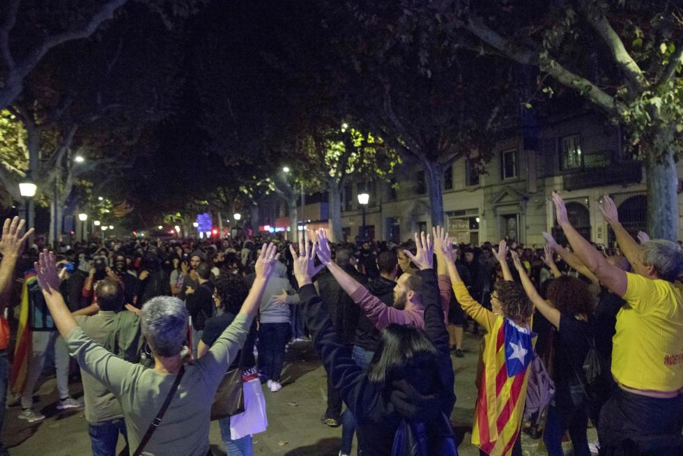 Disturbios en Barcelona por la sentencia del procés