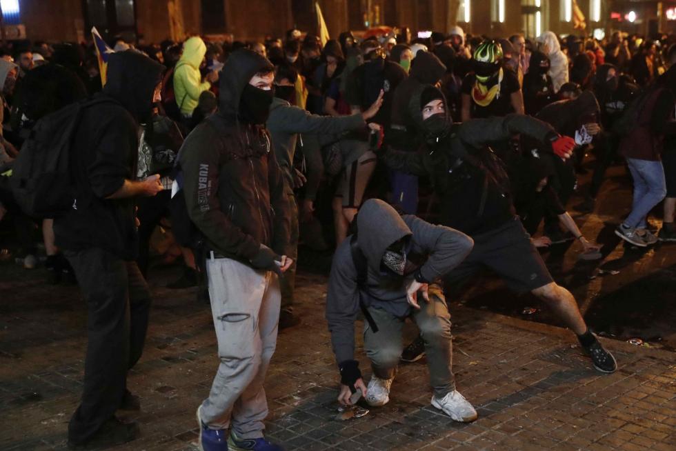 Disturbios en Barcelona por la sentencia del procés