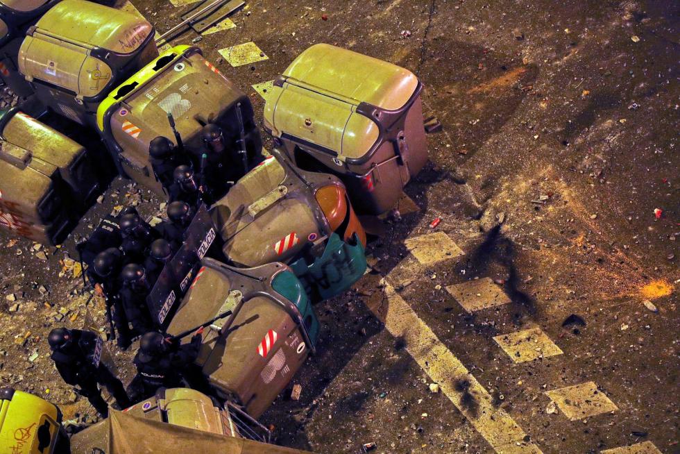 Disturbios en Barcelona por la sentencia del procés