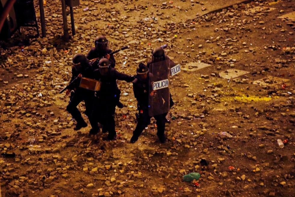 Disturbios en Barcelona por la sentencia del procés