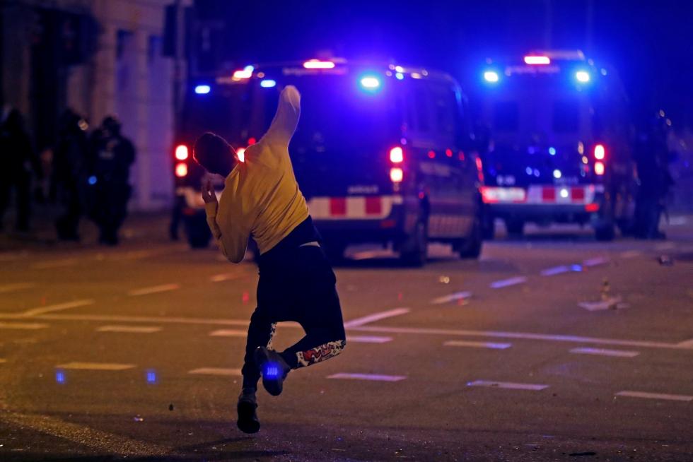 Disturbios en Barcelona por la sentencia del procés