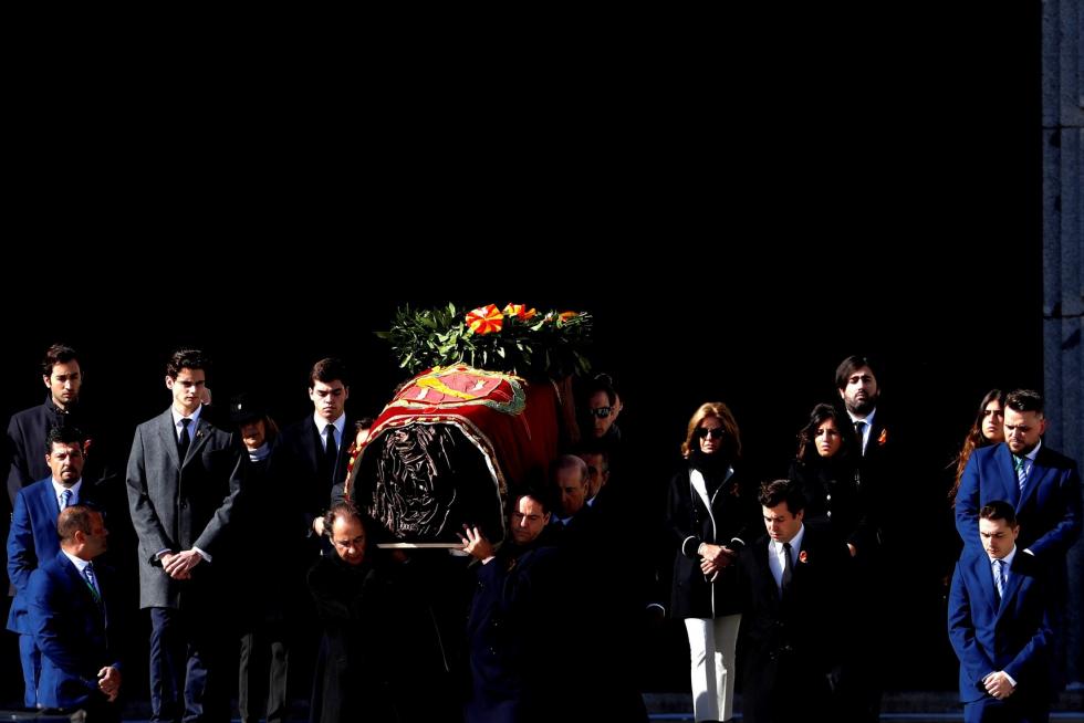 Exhumación de Franco del Valle de los Caídos