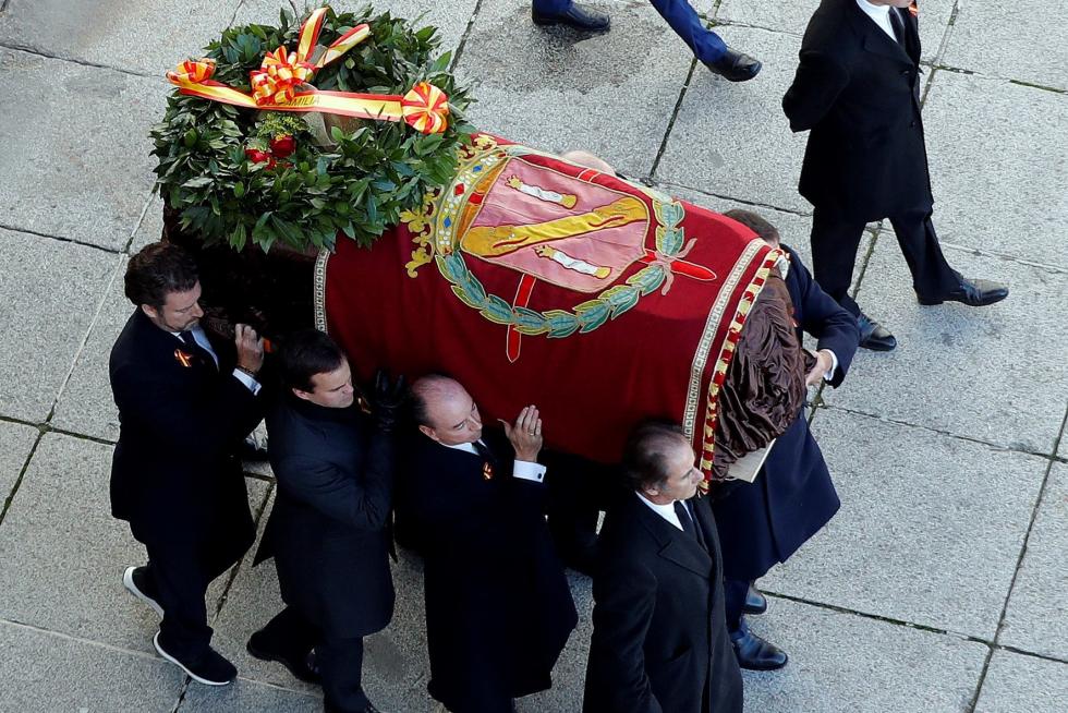 Exhumación de Franco del Valle de los Caídos