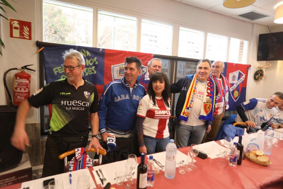 Todas las fotos del derbi Huesca-Zaragoza