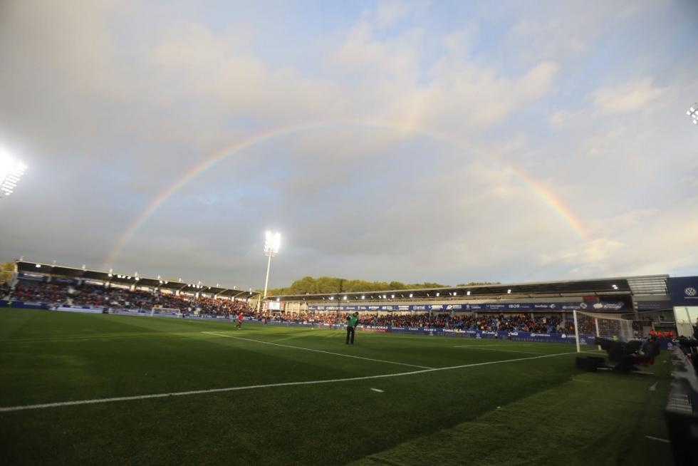 Todas las fotos del derbi Huesca-Zaragoza