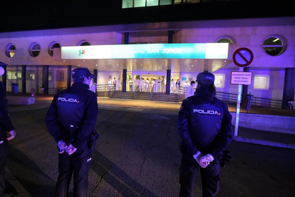 Viernes de epidemia de coronavirus en Huesca, foto a foto