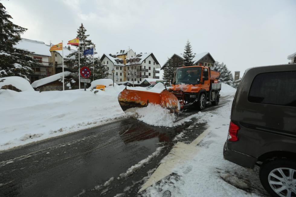 Nieve en la provincia de Huesca este martes, 8 de diciembre