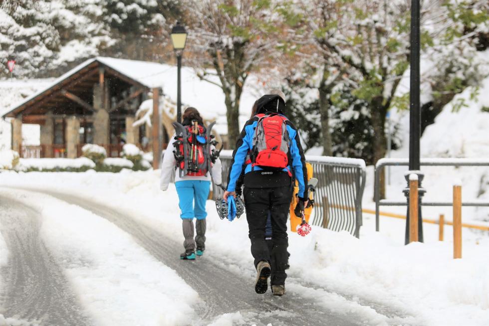 Nieve en la provincia de Huesca este martes, 8 de diciembre