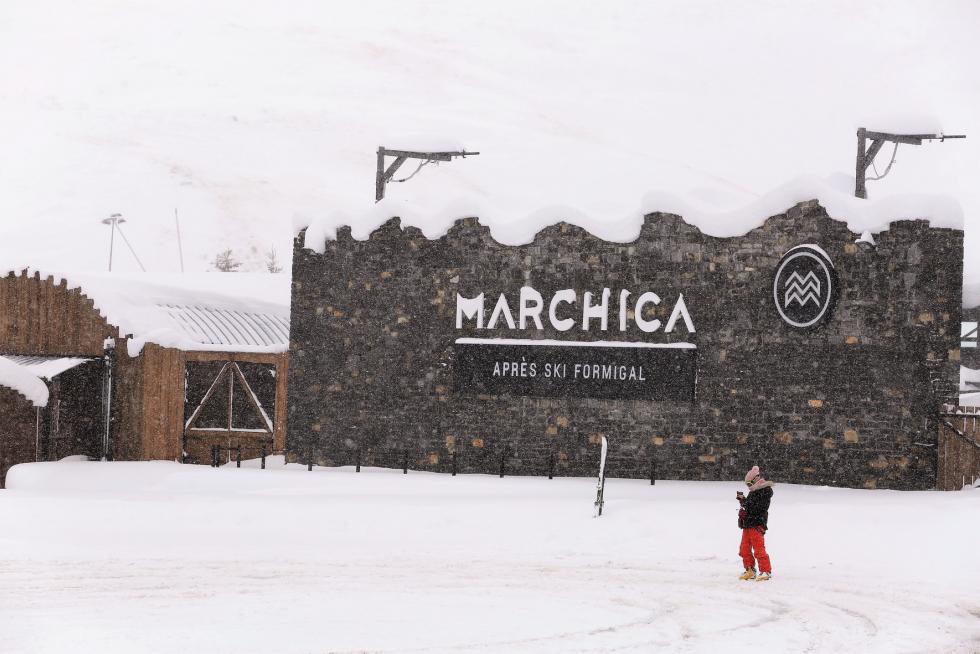 Nieve en la provincia de Huesca este martes, 8 de diciembre