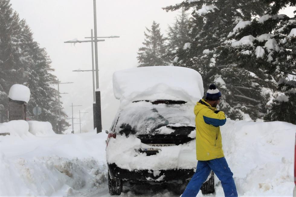 Nieve en la provincia de Huesca este martes, 8 de diciembre
