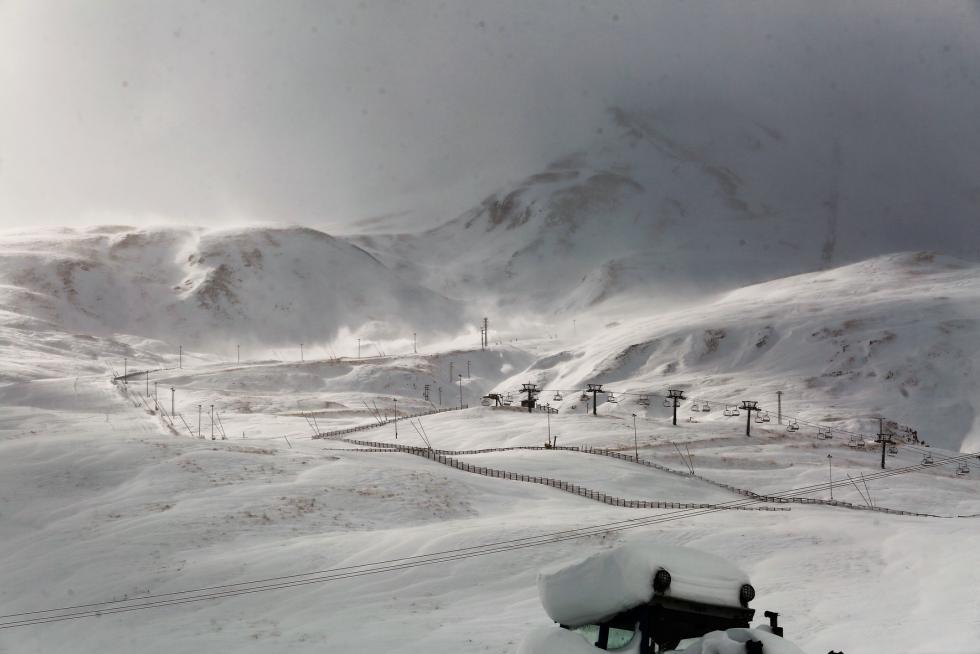 Nieve en la provincia de Huesca este martes, 8 de diciembre