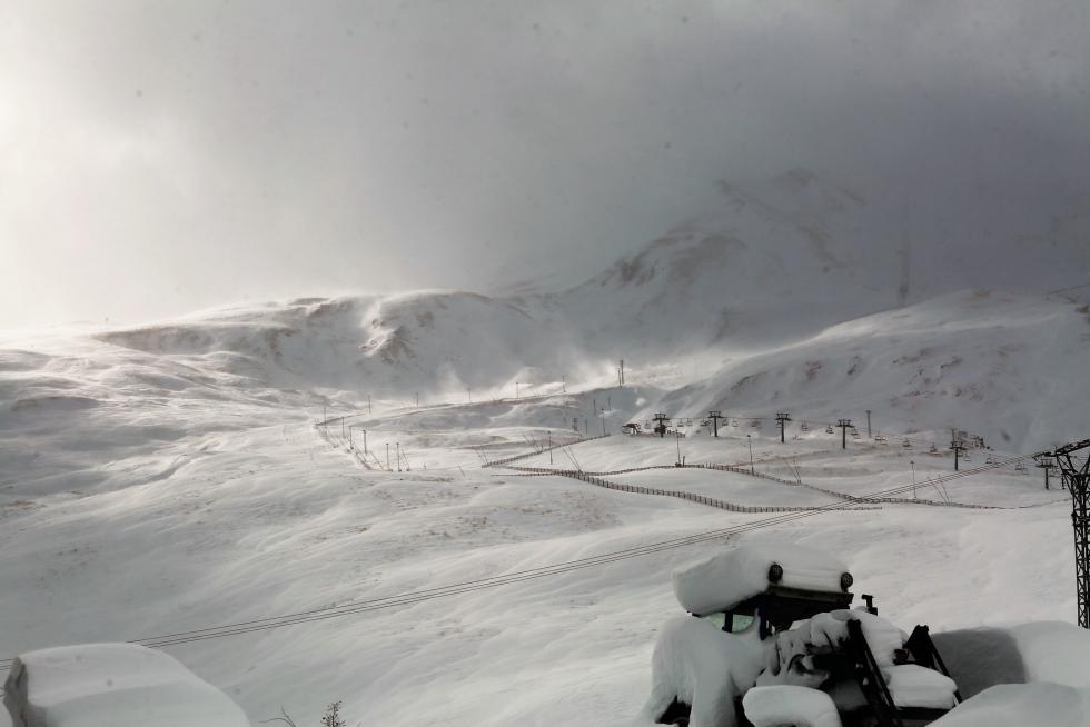 Nieve en la provincia de Huesca este martes, 8 de diciembre