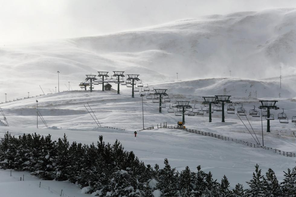 Nieve en la provincia de Huesca este martes, 8 de diciembre