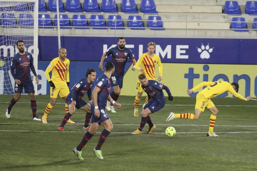 Partido Huesca-Barça (0-1)