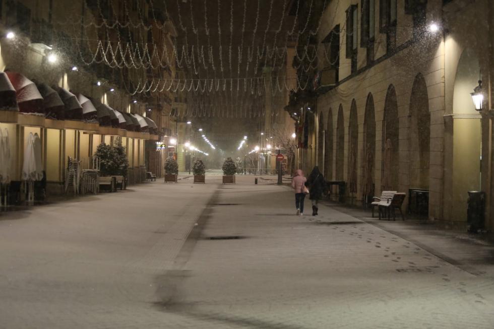 La tormenta Filomena llega a la provincia de Huesca