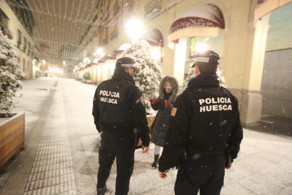 La tormenta Filomena llega a la provincia de Huesca