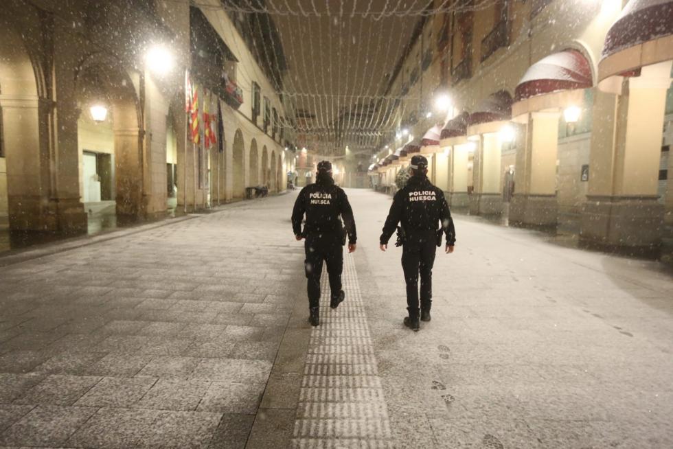 La tormenta Filomena llega a la provincia de Huesca