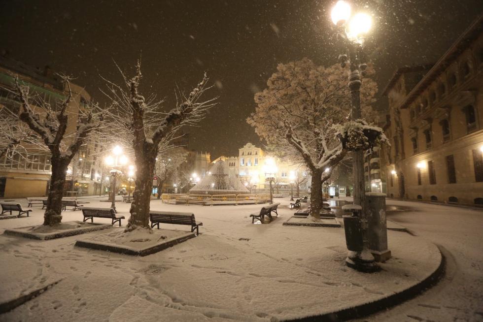 La tormenta Filomena llega a la provincia de Huesca