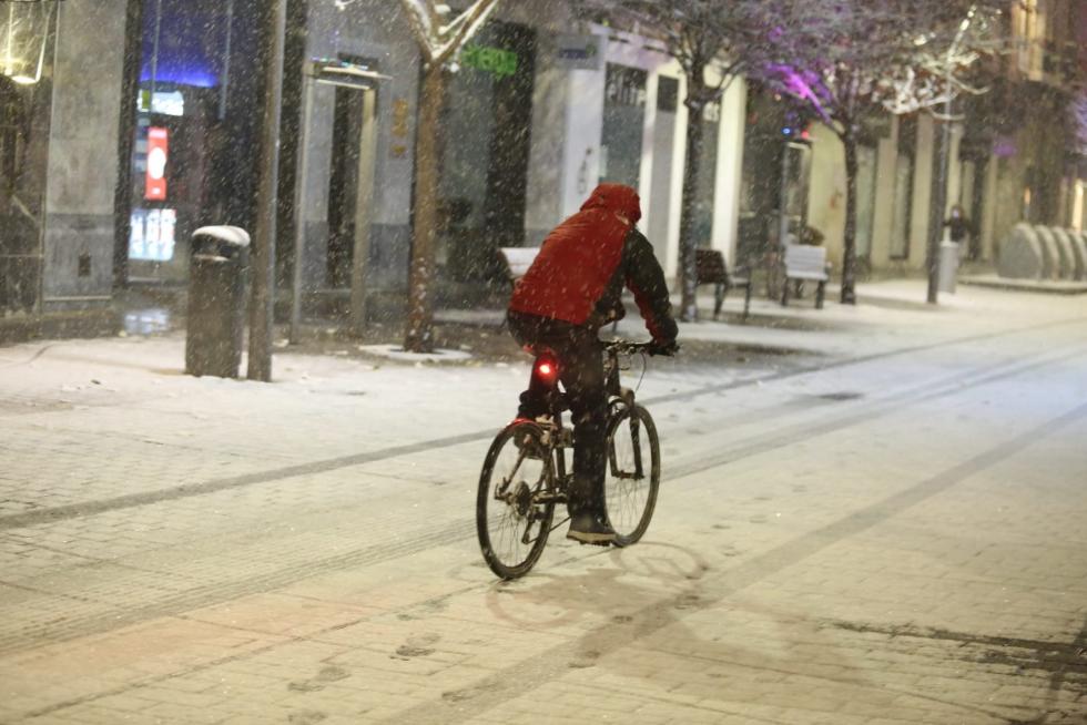 La tormenta Filomena llega a la provincia de Huesca