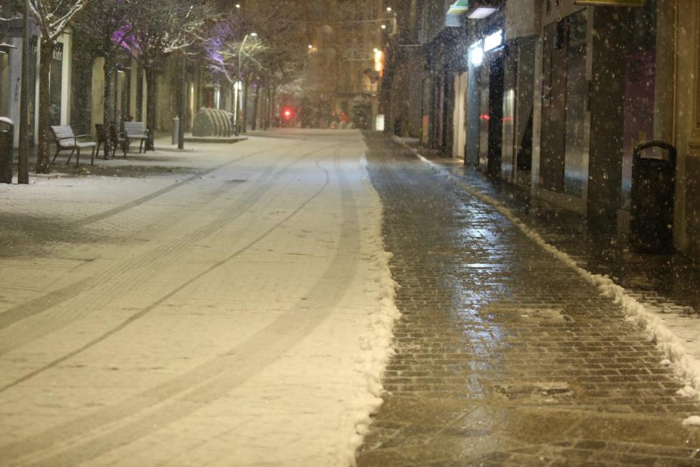 La tormenta Filomena llega a la provincia de Huesca