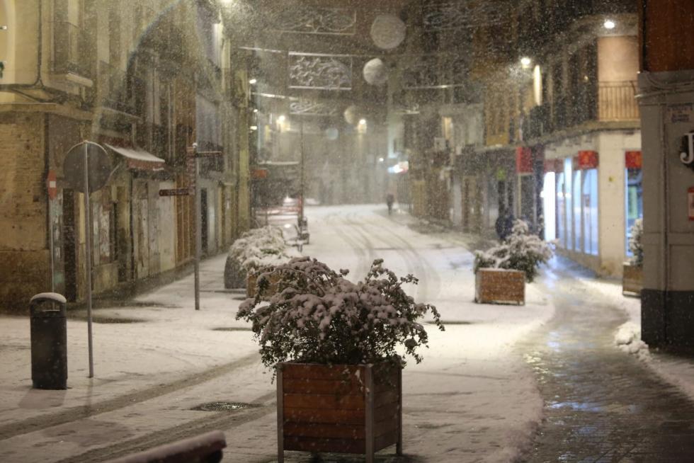 La tormenta Filomena llega a la provincia de Huesca