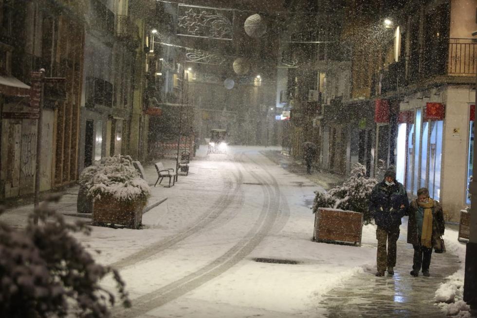 La tormenta Filomena llega a la provincia de Huesca