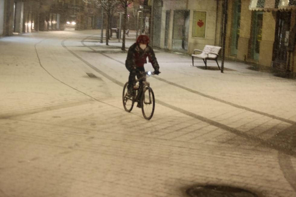 La tormenta Filomena llega a la provincia de Huesca