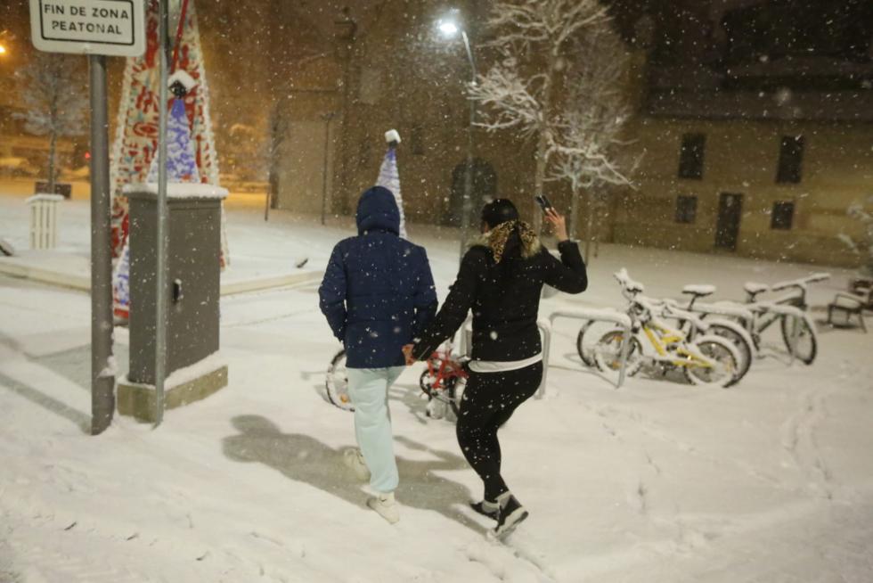 La tormenta Filomena llega a la provincia de Huesca