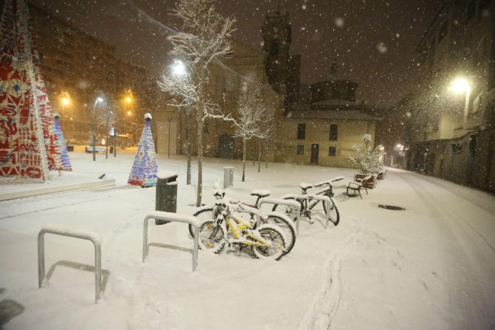 La tormenta Filomena llega a la provincia de Huesca