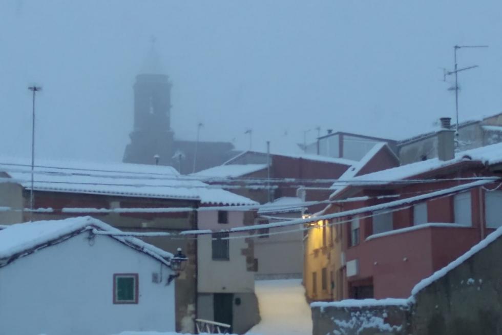 La tormenta Filomena llega a la provincia de Huesca