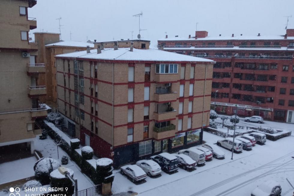 La tormenta Filomena llega a la provincia de Huesca