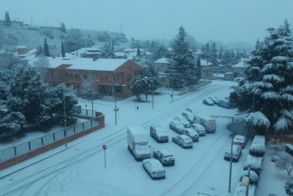 La tormenta Filomena llega a la provincia de Huesca