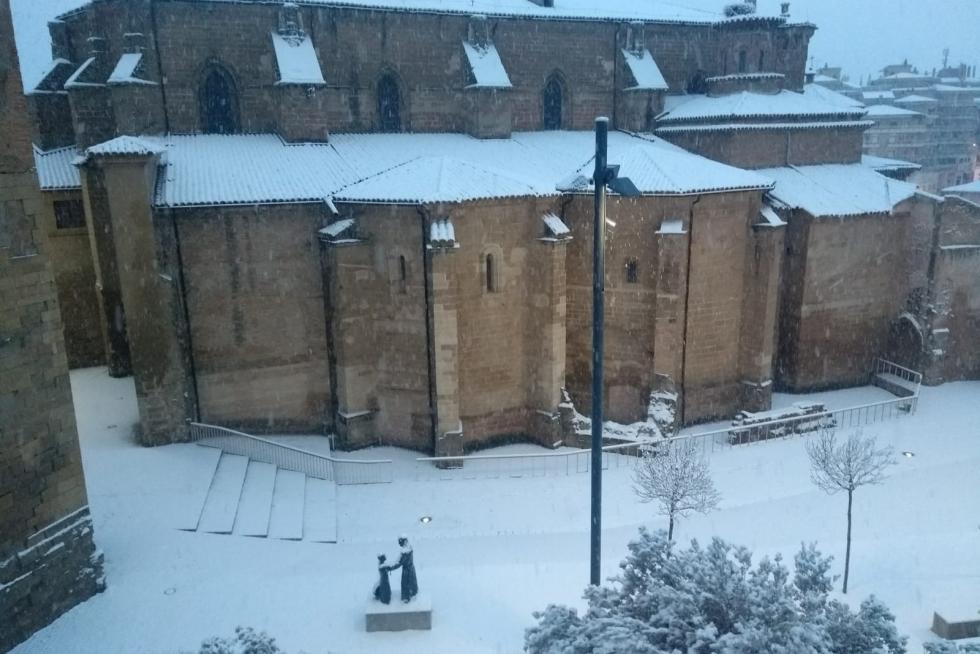 La tormenta Filomena llega a la provincia de Huesca