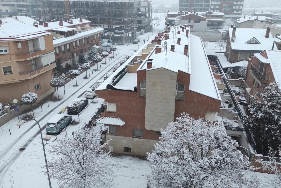 La tormenta Filomena llega a la provincia de Huesca