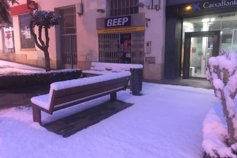 La tormenta Filomena llega a la provincia de Huesca