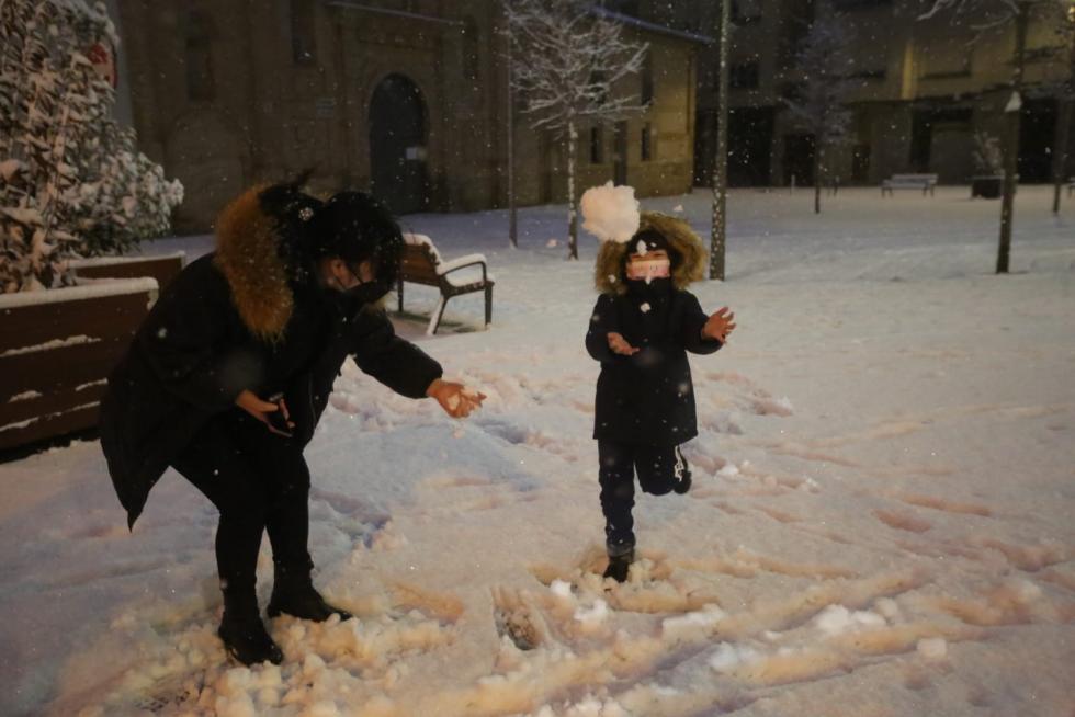 La tormenta Filomena llega a la provincia de Huesca