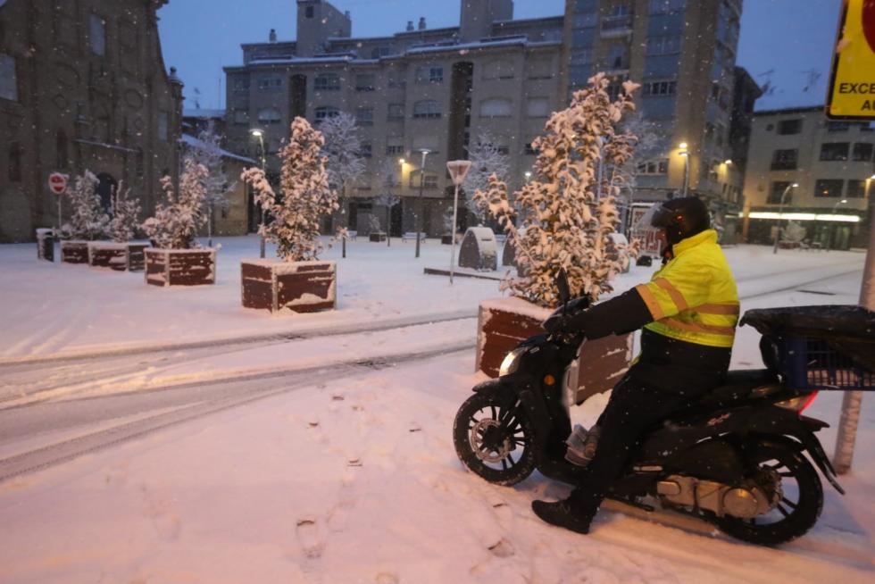 La tormenta Filomena llega a la provincia de Huesca