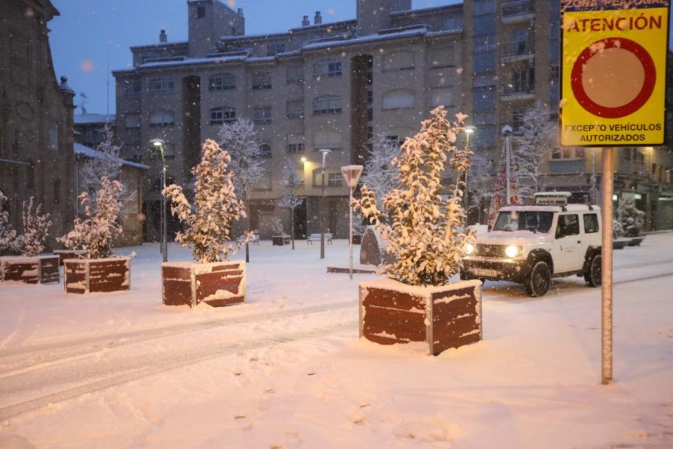 La tormenta Filomena llega a la provincia de Huesca